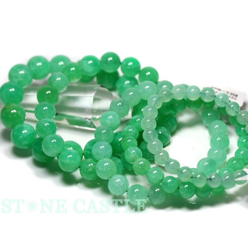 石流通センター 高品質 天然石 ブレスレット クリソプレーズ (3A) (約