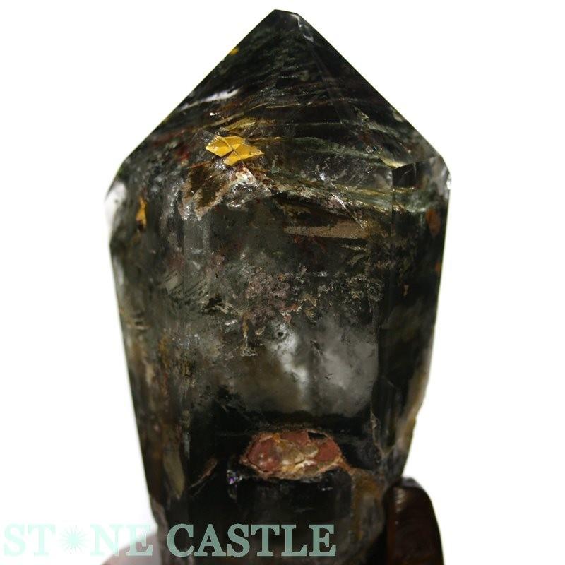 石流通センター 原石一点物 天然石 原石 四季ガーデンクォーツ (台付