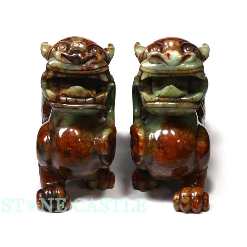 石流通センター 高品質 天然石 彫刻置物 貔貅(ひきゅう) グリーン