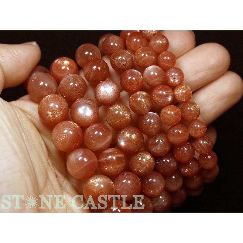 石流通センター 高品質 天然石 ブレスレット キャッツアイサンストーン (2A) (約13〜13.5mm) パワーストーン_1