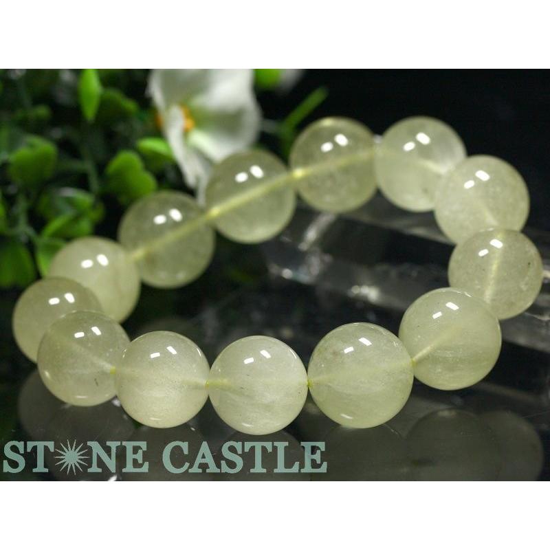 石流通センター 高品質 ブレスレット リビアングラス (5A) (約16〜16.5mm) (ケース付) 天然石 パワーストーンの画像