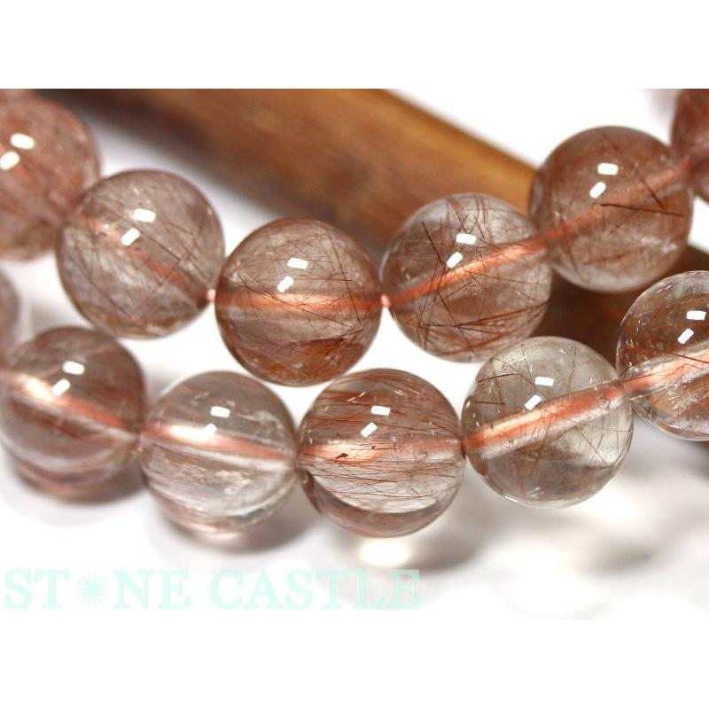 石流通センター 高品質 ブレスレット 山梨水晶 (ピンク) (約10〜10.5mm) 天然石 パワーストーンの画像
