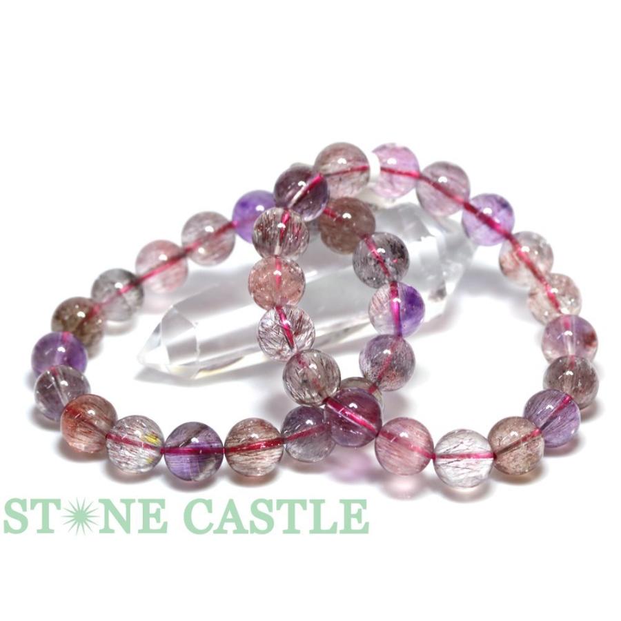 石流通センター 高品質 天然石 ブレスレット スーパーセブン (5A) (約12〜12.5mm) (ケース付) パワーストーン