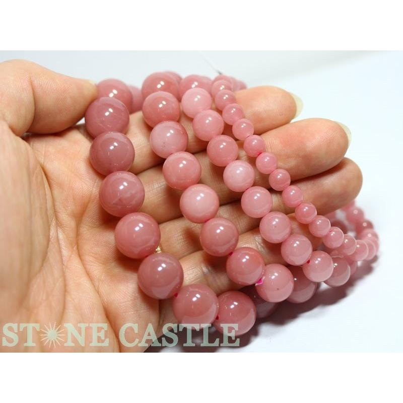 石流通センター 高品質 ブレスレット グァバピンククォーツ (3A) (約13〜13.5mm) (鑑別済) (ケース付) 天然石 パワーストーン_4