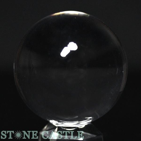 石流通センター 高品質 置き石 丸玉 本水晶(無垢) (約30mm) (鑑別書付) 天然石 パワーストーン