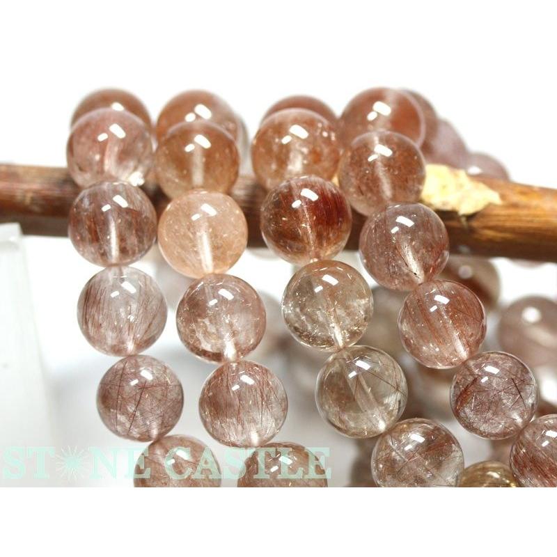 石流通センター 高品質 ブレスレット 山梨水晶 (ピンク) (約11〜11.5mm) (ケース付) 天然石 パワーストーンの画像