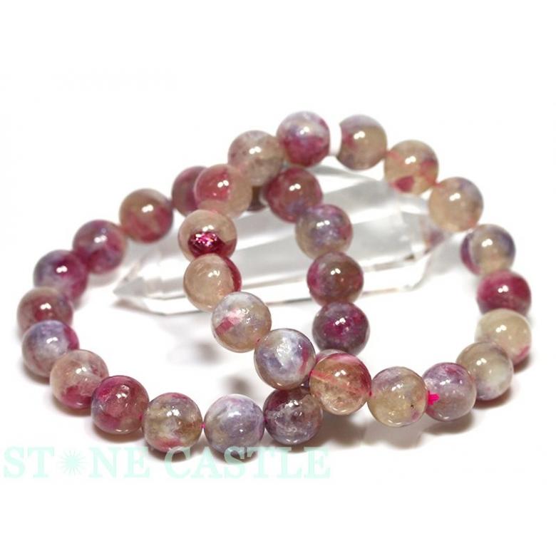 石流通センター 高品質 ブレスレット ピンクトルマリンシリカ (ピンク  