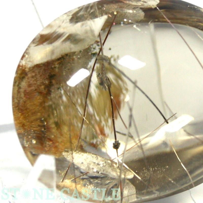 石流通センター 置石一点物 置き石 ルース 景観ルチルクォーツ No.01 天然石 パワーストーン_1