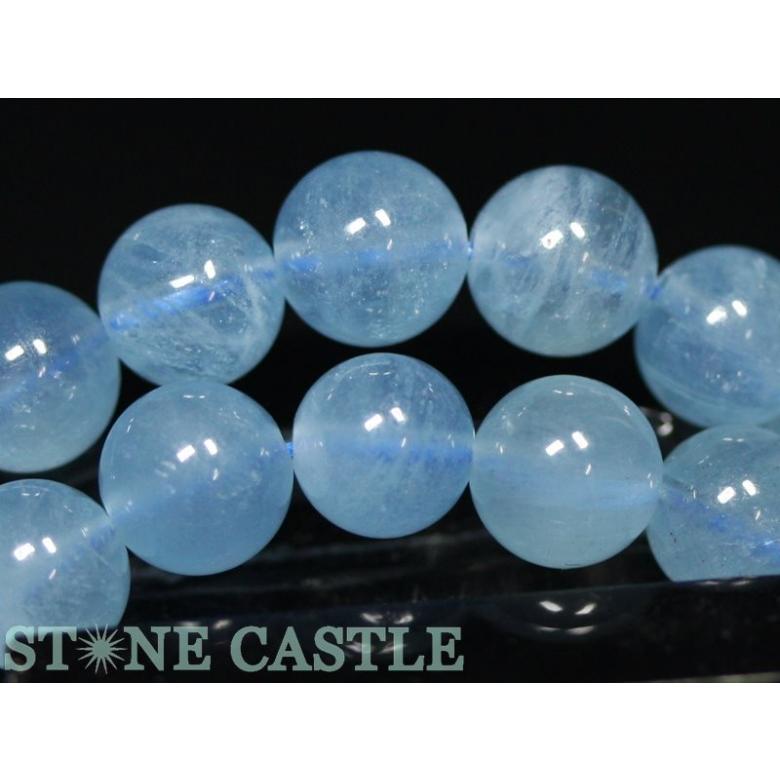 石流通センター 高品質 ブレスレット アクアマリン (5A) (約8.5〜9mm) 天然石 パワーストーンの画像