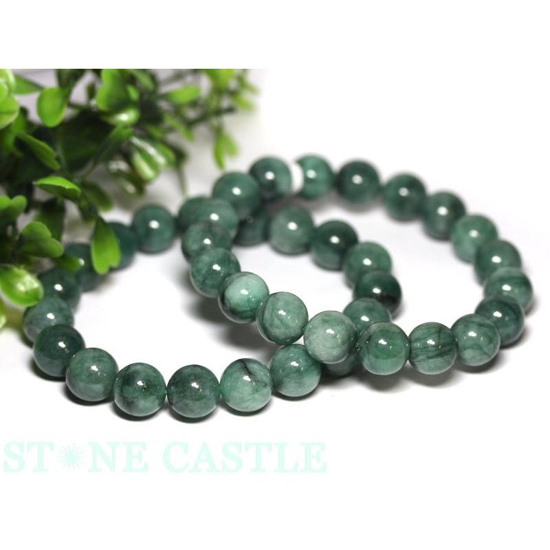 石流通センター 高品質 ブレスレット エメラルド(5A) (ブラジル産) (約10.5〜11mm) 天然石 パワーストーン