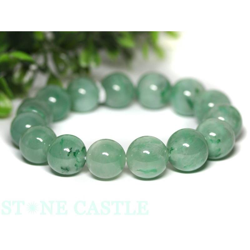 石流通センター 高品質 ブレスレット 天然グリーンクォーツ (2A