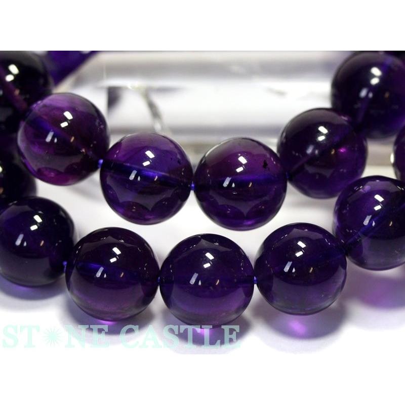 石流通センター 高品質 ブレスレット ウルグアイアメジスト (3A) (約12.5〜13mm) (ケース付) 天然石 パワーストーン_3
