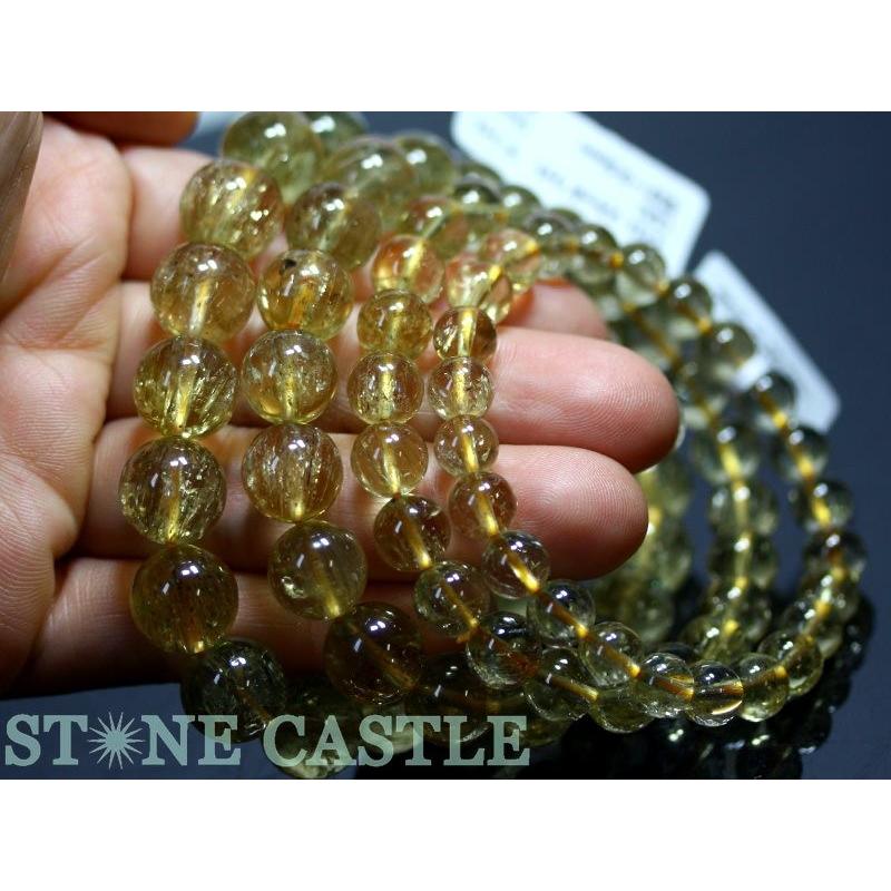 ブレスレット】【レア】スキャポライト～ブラウン～ 約7㎜