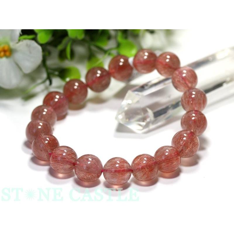 数量限定 石流通センター 高品質 天然石 ブレスレット ロイヤルストロベリークォーツ (カザフスタン産) (約11.5〜12mm) (ケース付) パワーストーン 【ZY1842650458】(66750円)