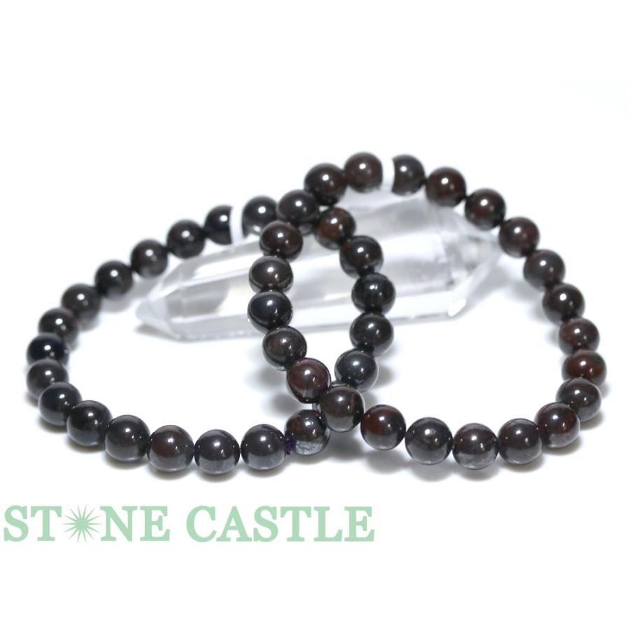 石流通センター 高品質 天然石 ブレスレット ブラックスギライト (約  