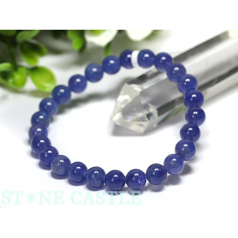 石流通センター 高品質 ブレスレット タンザナイト (3A) (約7.5〜8mm 