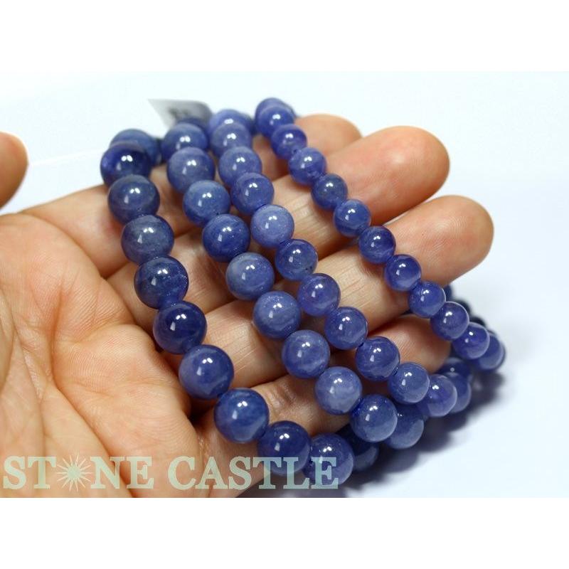 石流通センター 高品質 ブレスレット タンザナイト (3A) (約7.5〜8mm