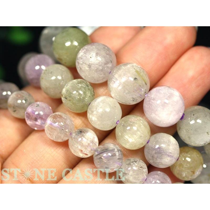 石流通センター 高品質 ブレスレット クンツァイト (A) (約12.5〜13mm) 天然石 パワーストーンの画像