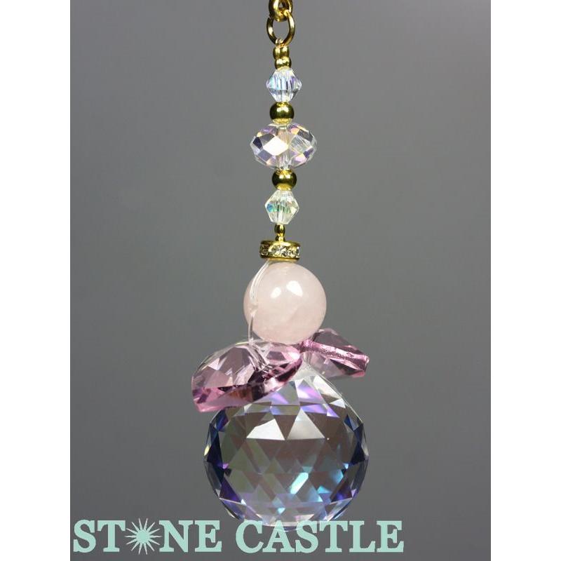 石流通センター 天然石 ストラップ サンキャッチャー 天使 各種