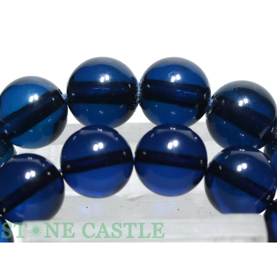 石流通センター 高品質 天然石 ブレスレット サファイアブルーアンバー