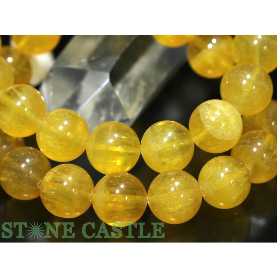 石流通センター 高品質 天然石 ブレスレット ラビットヘアオレンジフローライト (約13.5〜14mm) パワーストーン_1
