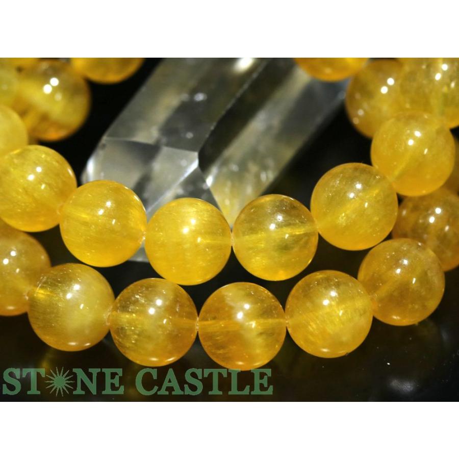 石流通センター 高品質 天然石 ブレスレット ラビットヘアオレンジフローライト (約13.5〜14mm) パワーストーン_2