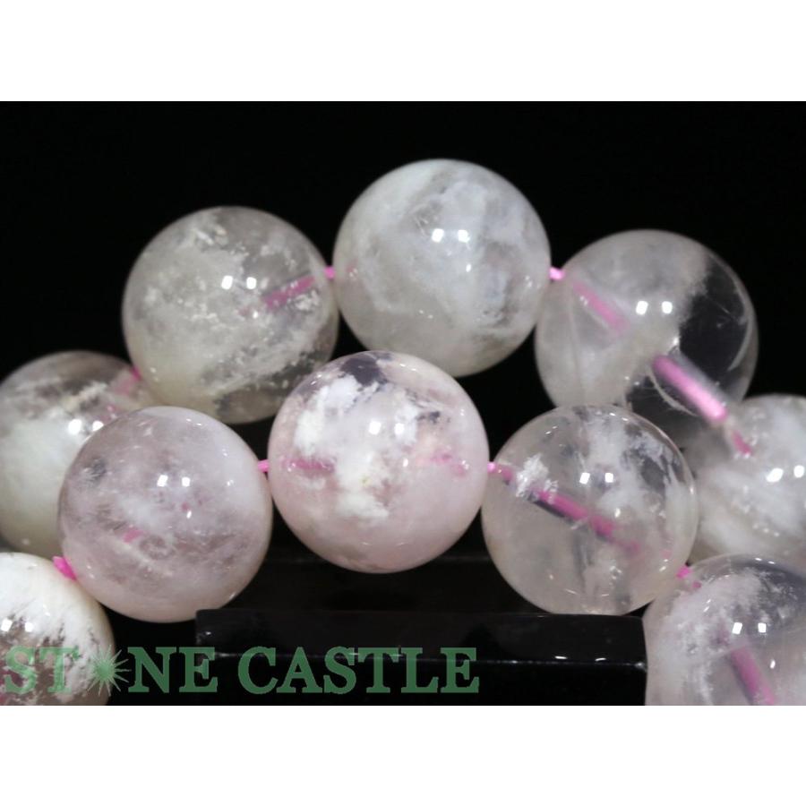 石流通センター 高品質 天然石 ブレスレット ピンクガーデンクォーツ (3A) (約14〜14.5mm) (ケース付) パワーストーンの画像