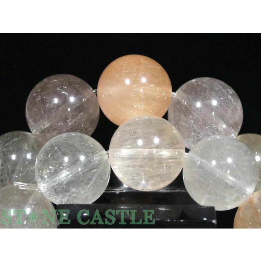 石流通センター 高品質 天然石 ブレスレット サゲニティッククォーツ (3A) (約13〜13.5mm) (ケース付) パワーストーンの画像