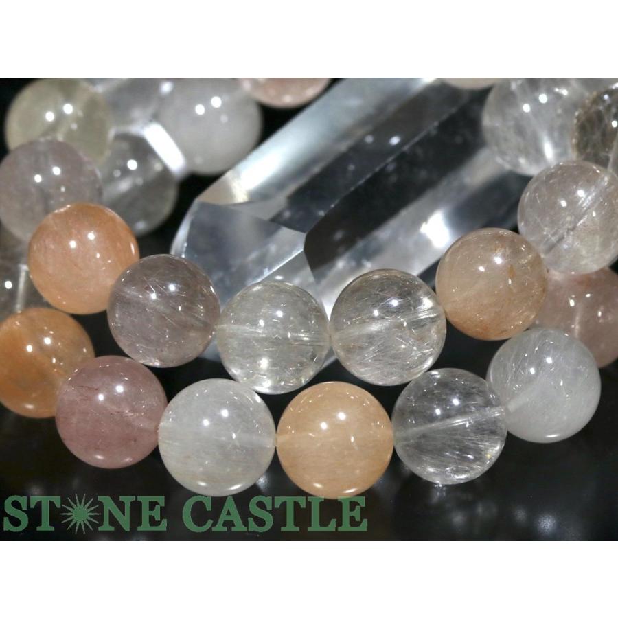 石流通センター 高品質 天然石 ブレスレット サゲニティッククォーツ (3A) (約13.5〜14mm) (ケース付) パワーストーンの画像