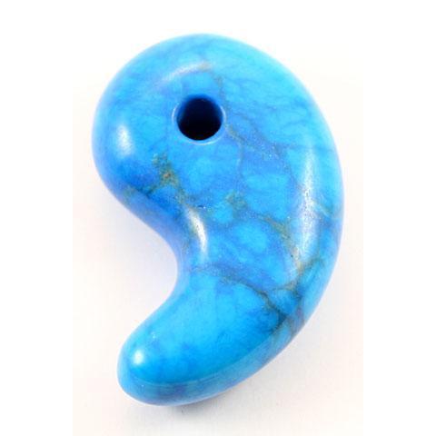 ハウライト青】勾玉 天然石 まとめ売り パワーストーン 61個 【公式通販】