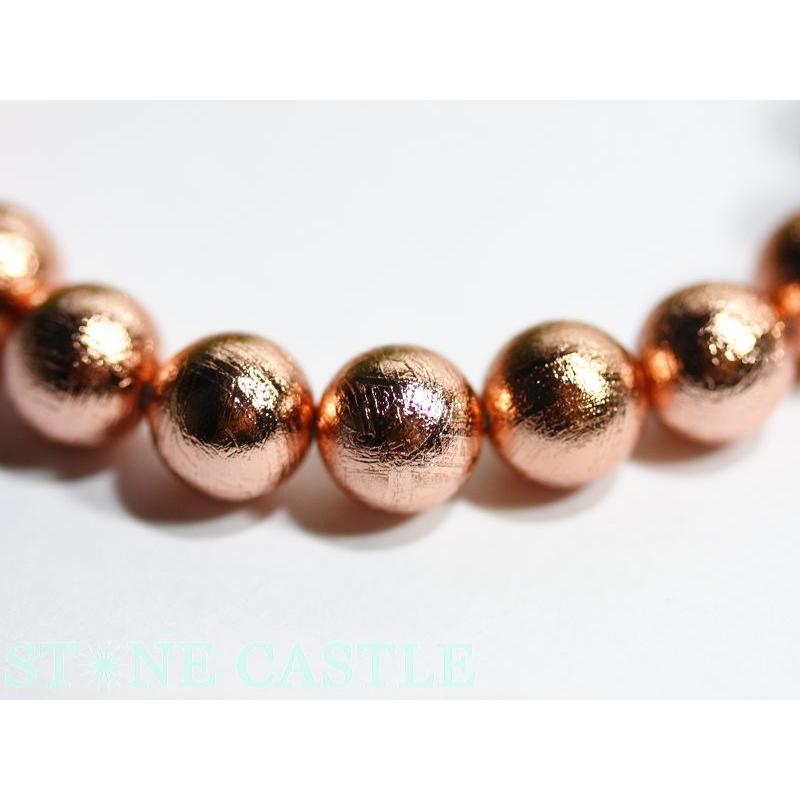 石流通センター 高品質 ブレスレット ギベオン隕石 (ピンクゴールド