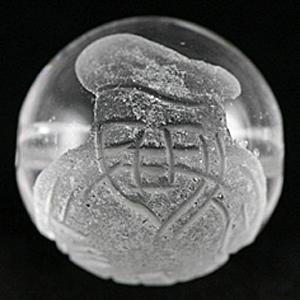 大黒天　七福神　天然石 石流通センター 彫刻ビーズ 水晶 12mm (素彫り) 七福神「大黒天