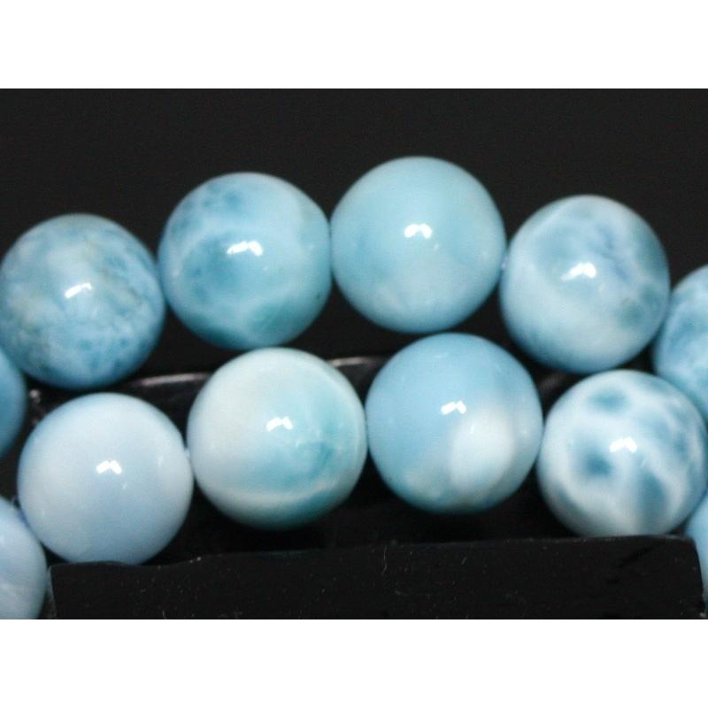 石流通センター 高品質 ブレスレット ラリマー (5A) (約8〜8.5mm) 天然石 パワーストーンの画像