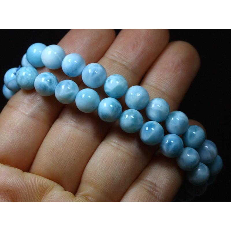 石流通センター 高品質 ブレスレット ラリマー (5A) (約8〜8.5mm  