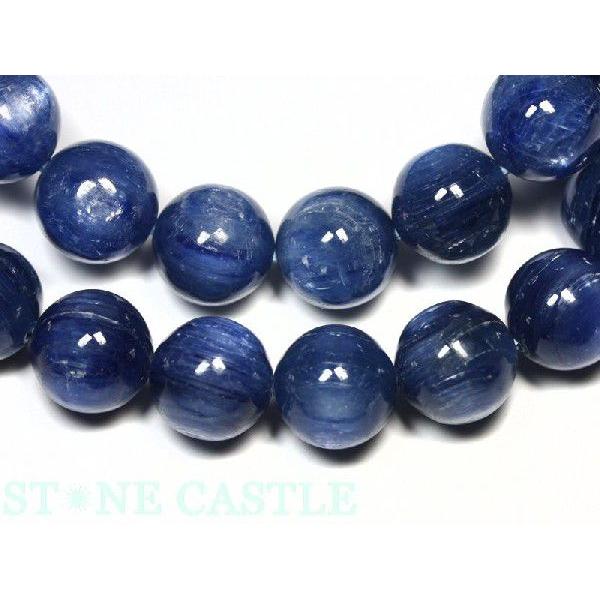 石流通センター 高品質 ブレスレット カイヤナイト (3A) (ブラジル産) (約12〜12.5mm) 天然石 パワーストーンの画像