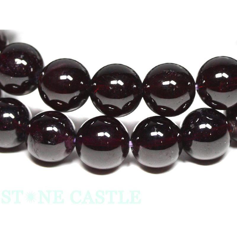 石流通センター 高品質 ブレスレット ロードライトガーネット (5A) (タンザニア産) (約11〜11.5mm) (ケース付) 天然石 パワーストーンの画像