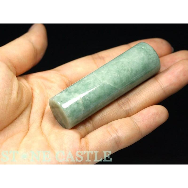 石流通センター ☆高品質☆【開運＆風水アイテム】本翡翠 印鑑 (約18×65mm) 天然石 パワーストーンの画像