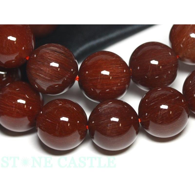 石流通センター 高品質 ブレスレット レッドルチルクォーツ (5A) (約15