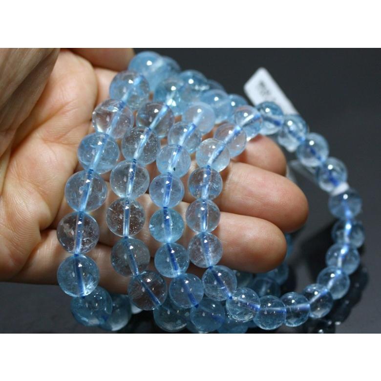 石流通センター 高品質 ブレスレット ブルートパーズ (5A) (約11.5