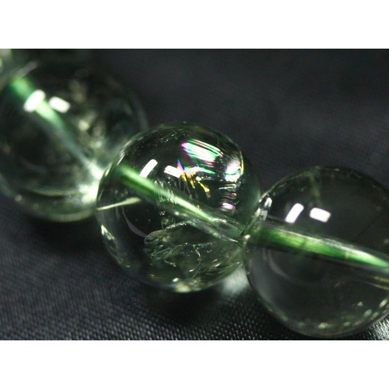 石流通センター 高品質 ブレスレット アイリスグリーンアメジスト (3A) (約14〜14.5mm) 天然石 パワーストーンの画像