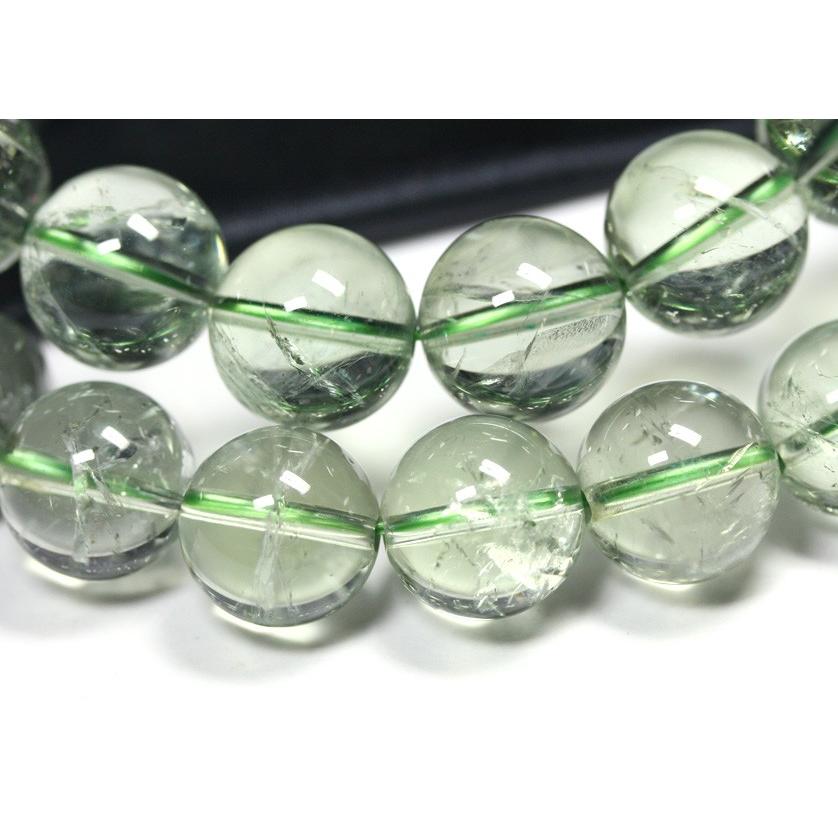 石流通センター 高品質 ブレスレット アイリスグリーンアメジスト (3A) (約14〜14.5mm) 天然石 パワーストーンの画像