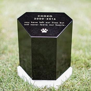 ペット墓 ペット供養 Rokkaku六角L ペットコティ 屋内外用 手元供養 犬猫お墓 名入れ