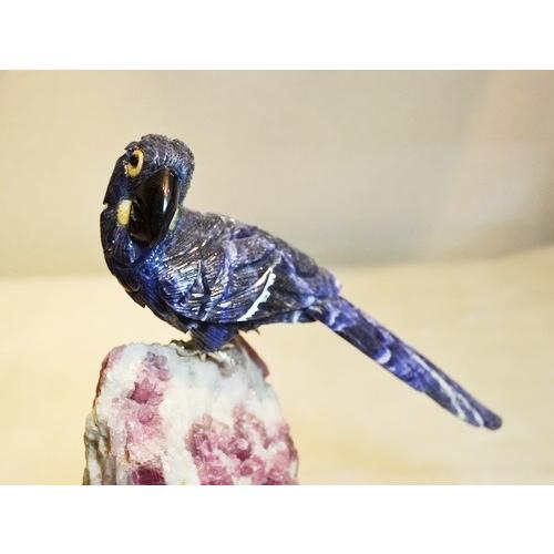 インコ　石像 鳥彫像 インコ(ブラジル産) : ストーンズハーモニーYahoo!店 - 通販