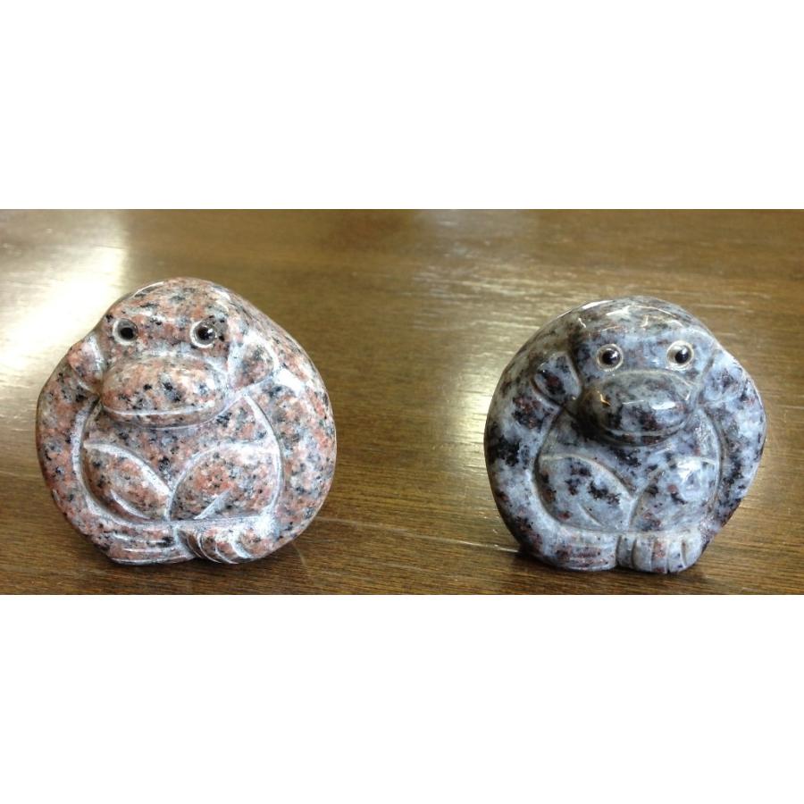 ゴリラ 御影石製品 ストーンインテリア置物 石材彫刻品 ごりら : 山岸 