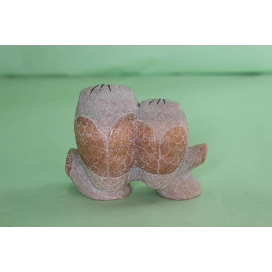 夫婦ふくろう(大理石)の置物 夫婦ふくろう(大理石)の置物 夫婦ふくろう＆大理石のオブジェ