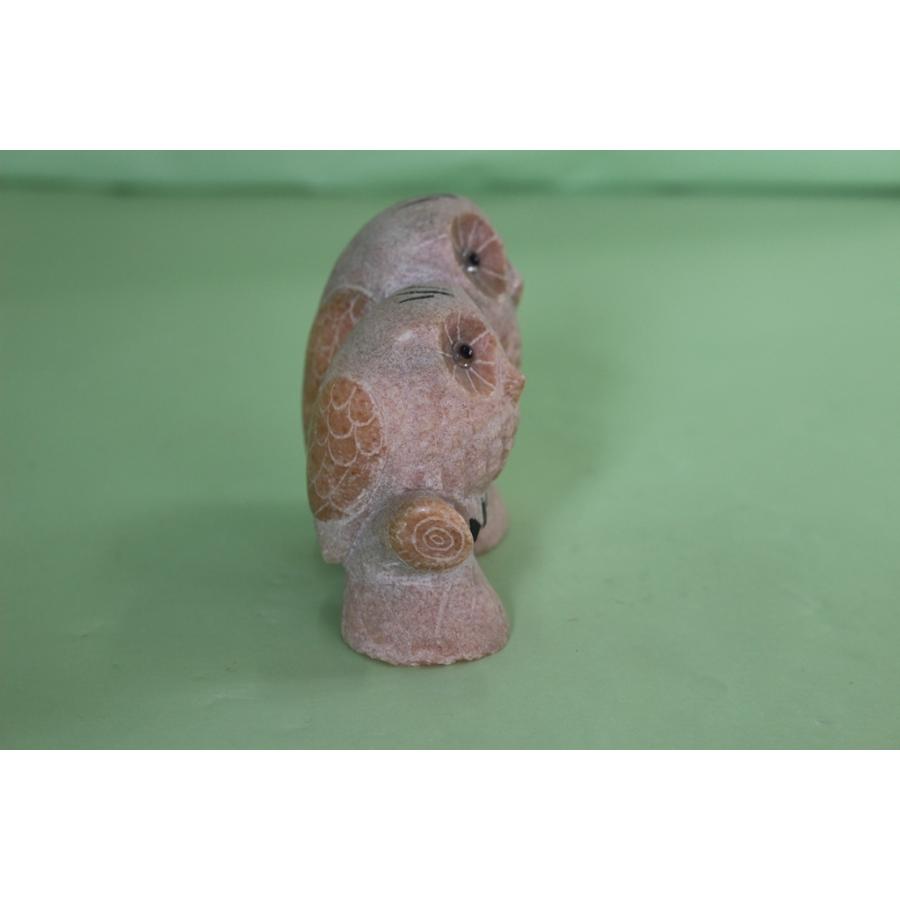 夫婦ふくろう(大理石)の置物 夫婦ふくろう(大理石)の置物