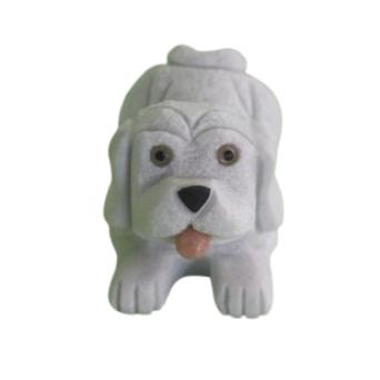 アンティーク 犬の置物 大理石