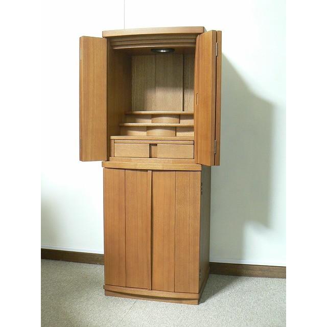 仏壇　小型仏壇　モダン仏壇　家具調仏壇　台付仏壇　メビウス　44号　タモ　高さ1.08m