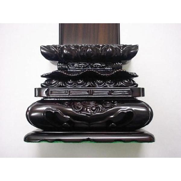 唐木位牌　黒檀上等猫丸4.0号（こくたんじょうとうねこまる）_2
