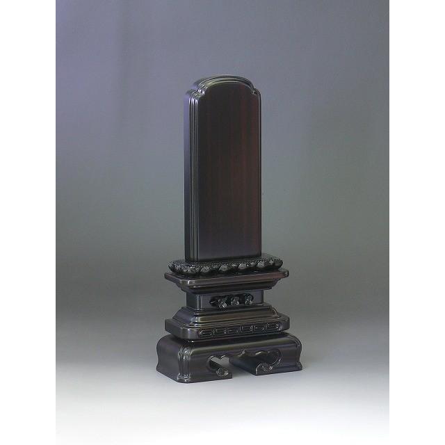 国産メーカー唐木位牌　黒檀上製千倉角丸3.5号（こくたんじょうせいちくらすみまる）